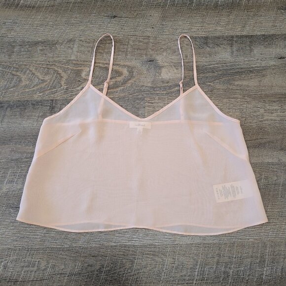 WILFRED | Aritzia Cropped Sheer Camisole Tank Top | Sz. XS - Picture 1 of 4